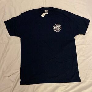 Santa Cruz T-shirt from Tillys. Men’s size large navy blue with floral print